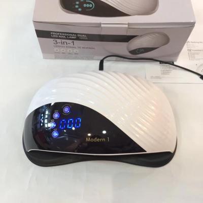 China Loboter 1 Dual 120W Hand Nail Dryer Nail Lamp Plastic Modern Polish uvled gel lamp for sale