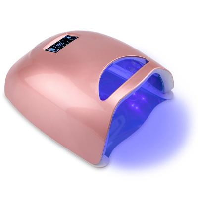 China LED Gel Coffee 48W Nail Lamp LED Fast Curing UV Lamp For Manicure Wireless Battery Rechargeable Nail Dryer for sale