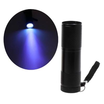 China Drying linterna UV Light 395-400nm LED Flashlight 12LED Gel Ultraviolet Black Light LED Nail Lamp UV Torch UV UV Torch Flashlights for sale