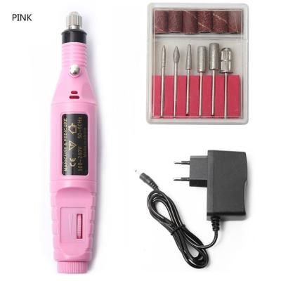 China Plastic Pen Shaped Electric Manicure Pedicure Nail Drill With Carbide Nail Bit for sale