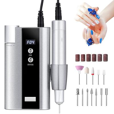 China Professional Plastic Nail Drill Machine, 35000 RPM Rechargeable Anti-Drop Nail Drill Machine for sale