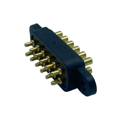 China PCB Maker 20 Pins SMD Plug Pogo Pin Connector Spring Loader Pitch 2.54 Contact Plug To Battery Charging Cable for sale