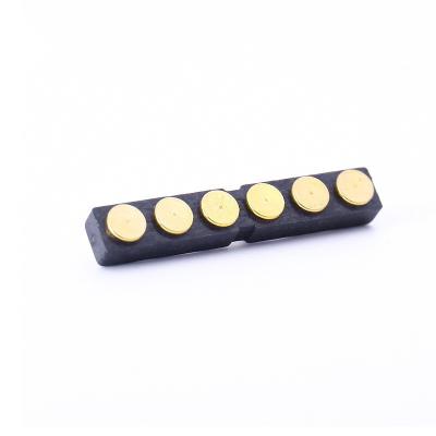 China Universal Custom PCB Male Dock 4 5 6 SMT Keyboard Battery Charger Contact Pogo Pin Connector Spring Loaded For Terminals 2.54mm Pitch for sale