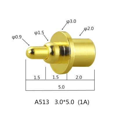 China Power Probe Test Signal Pin Elastic Electrode Custom High Current DIP Pogo Pin For Electronic Product for sale