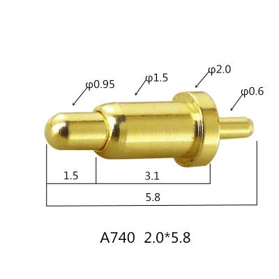 China Power In Current Custom PCBA Spring Pogo Pin Connector High Current Probe Test Pogo Pin For PCBA for sale