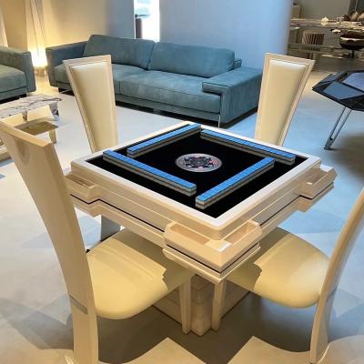 China Lightweight Luxury mahjong table New High Quality Design Fully Lace Makaron Chinese Automatic Mahjong Table Set Large for sale