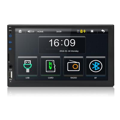 China Full Touch Screen 7 Inch 2 Din Stereo Car MP5 Player HANDS FREE with Radio AUX. BT Mirror Link USB SD FM for sale