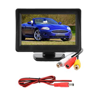 China Threecar 4.3 Inch Parking System HD Car Rearview Mirror Monitor With 170 Degree Camera Backup Kit Rear View Waterproof Parking CL-403K for sale