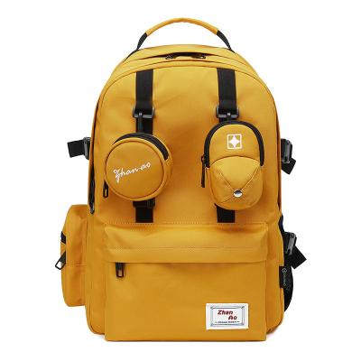 China Multi-pocket youthful and energetic cute design waterproof Korean backpack for sale