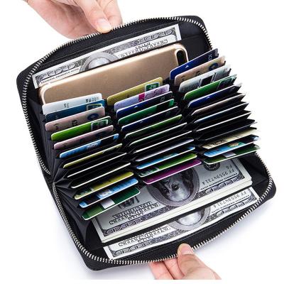 China 2021 Fashion Classic Solid Color Ladies Long Leather Wallet Multi Card Slot Coin Purse for sale