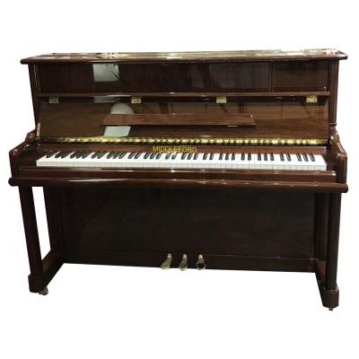 China Cheap Price Mechanical Upright Piano 88 Key 110 Walnut Color for sale