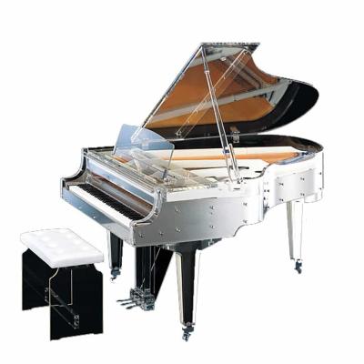 China Five Star Modern Luxury Chinese Mechanical Crystal Grand Piano Transparent Hotel Bedroom Restaurant Furniture for sale