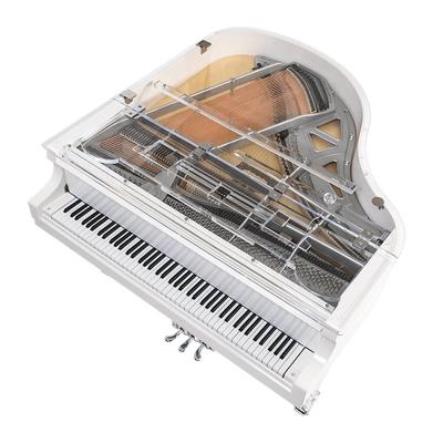 China Middleford Mechanical Crystal Grand Piano Deluxe Transparent GP-152A with Crystal Piano Bench for sale