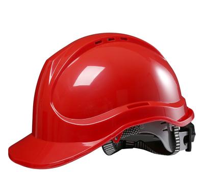 China Durable ABS material hard hat with main chin band button or button typed adjustable helmet for sale