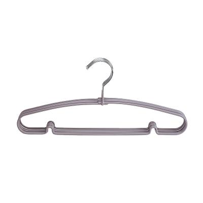 China Factory Direct Hot Selling Eco-friendly Material PVC Coated Metal Hangers Space Saving Shirt Hangers for sale