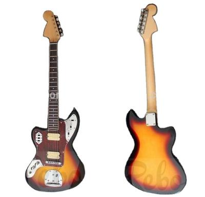 China Jaguar Mahogany Left Hand Weifang Rebon Electric Guitar in Sunburst Color for sale