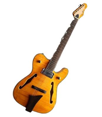 China Basswood Weifang Rebon Flamed Maple Chicken Tl Electric Guitar for sale