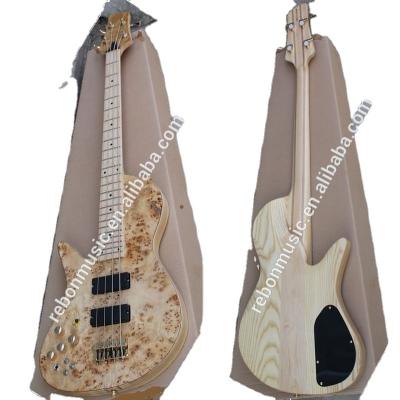 China Basswood Weifang Rebon Left Hand 4 String Neck Through Body Electric Bass Guitar In High Quality for sale