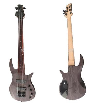 China Basswood Weifang Rebon 6 string fretless electric bass guitar for sale