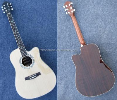 China Spruce& Weifang Rebon 41 inch DC-78 spruce&rosewood acoustic guitar rosewood for sale