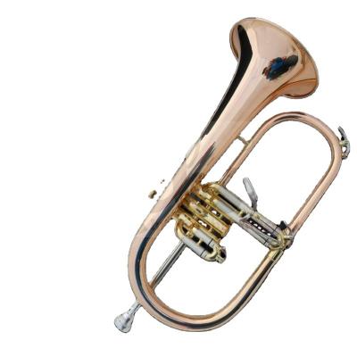 China Gold Lacquer Weifang Rebon Bb Key Phosphor Copper Mini Trumpet for sale