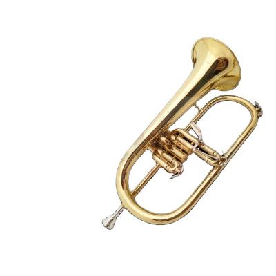 China Gold Lacquer Weifang Rebon Bb Key Mini Trumpet for sale