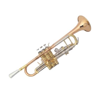 China Gold Lacquer Weifang Rebon Bb Key Rose Copper Brass Trumpet for sale