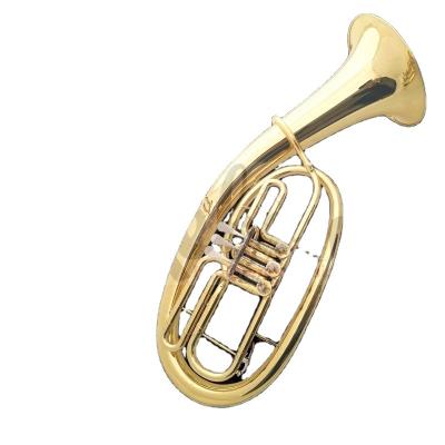 China Cheap Gold Lacquer Weifang Rebon Bb Key Tenor Horn for sale