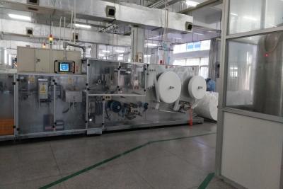 China 300 piece/min Speed Wet Wipes Production Line Singel Piece And 10 In One Packaging for sale