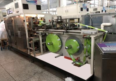 China Automatic Wet Wipes Packing Machine 50bags/min speed L5.5M * W1.5M *H2.0M Size for sale