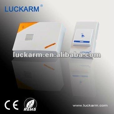 China Frequency: 315MHz/433.92Mhz Luckarm Digital Sounds Wireless Bell 150M Range 32 Wireless Doorbell for sale