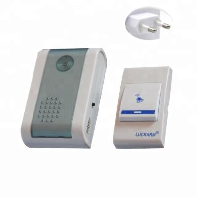 China Jinhua CCTV ABS Plastic Round Plug AC Power Wireless Doorbell for sale