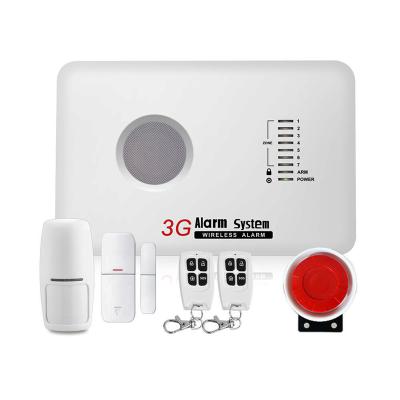 China ABS Plastic GSM 3G Home Security Alarm Systems App IOS and Android Control for sale