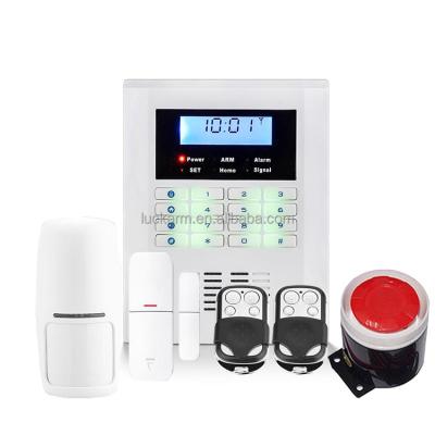 China Best GSM Indoor Wireless LCD Screen Home Security Alarm System for sale