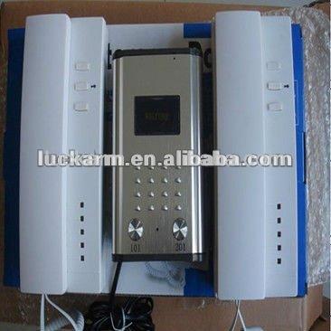 China audio intercom & Door remote unlocking audio phone system, support 2 indoor phone for sale