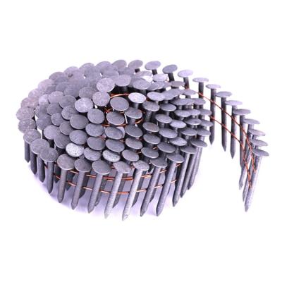 China Flat Customized Surface treatment Bright galvanize paint coil roofing nail stainless steel roofing coil nails 19mm-45mm for sale