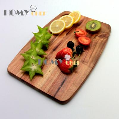 China Factory direct disposable acacia rectangle wood cutting board for dessert for sale