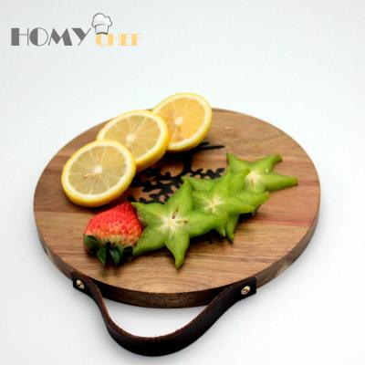 China Factory Direct Sales Disposable Diameter 30cm Solid Natural Acacia Wooden Cheese Board for sale