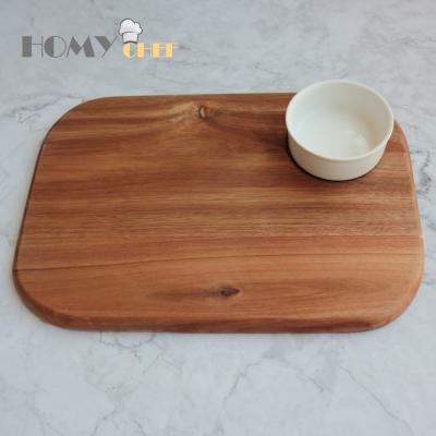 China Popular and Cheapest Disposable Acacia Wood Cheese Serving Board for sale