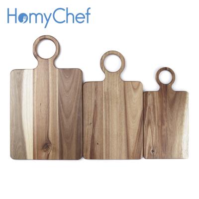 China Factory direct sales disposable cheap and natural acacia wood cheese board with handle wood pallet for sale