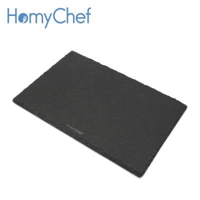 China Slate cheese serving board viable natural black slate dish the best seller for sale