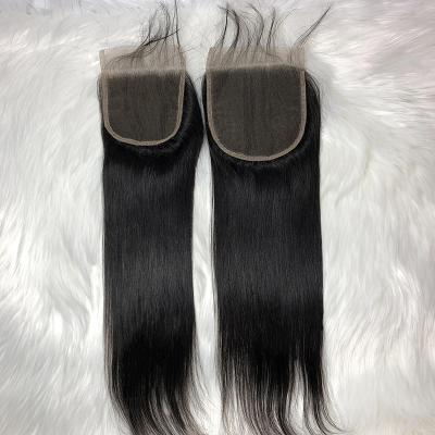 China Straight Invisible Lace Closure Part 10A Transparent Closure Grade For Black Woman Straight Hair for sale