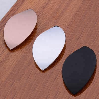 China Modern Leaf Shape Design Cabinet Pulls Drawer Cabinet Knobs Cupboard Wardrobe Furniture Knobs Pulls Handles Hardware 3 Colors for sale