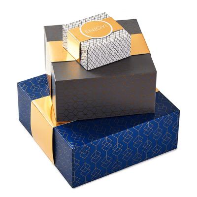 China Special Pattern Recycled Printing Materials Custom Cardboard Kraft Paper Empty Gift Boxes for sale