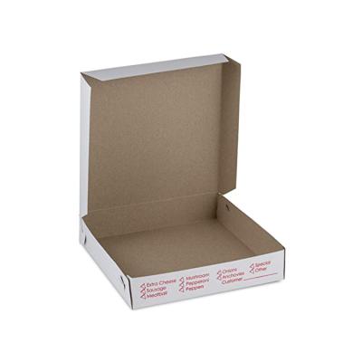 China Recycled Thick Materials New Arrivals Corrugate Package Carton Delivery Portable Paper Pizza Box for sale