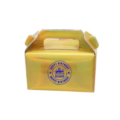 China Recycled Cardboard Cake Cooler Take Out Boxes Insulated Materials Aluminum Foil Heat Sensitive Paper Lunch Box Packaging for sale