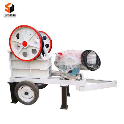 China Quarry Mining Stone Crushing Black Motar Expansive Jaw Crusher Mobile Quarry Stone Jaw Crusher Machine for sale