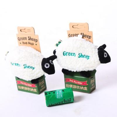 China Viable Cute Felt Dog Poo Pet Design Dog Poop Bag Dispenser Pet Waster Bag Wholesale Dispenser for sale