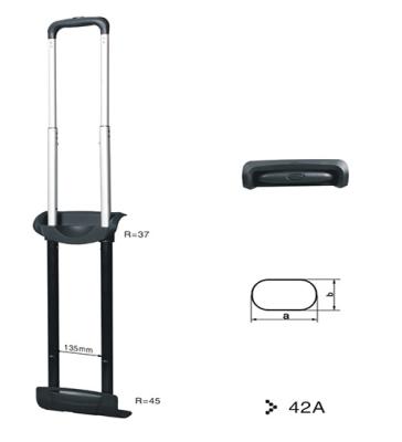 China Retractable Aluminum Trolley Handle Spare Parts Accessories For Luggage Bag for sale