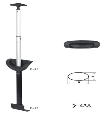 China Use Fit for New Design Telescopic Trolley Handle Luggage and Trolley Suitcase Replacement Spare Parts for sale